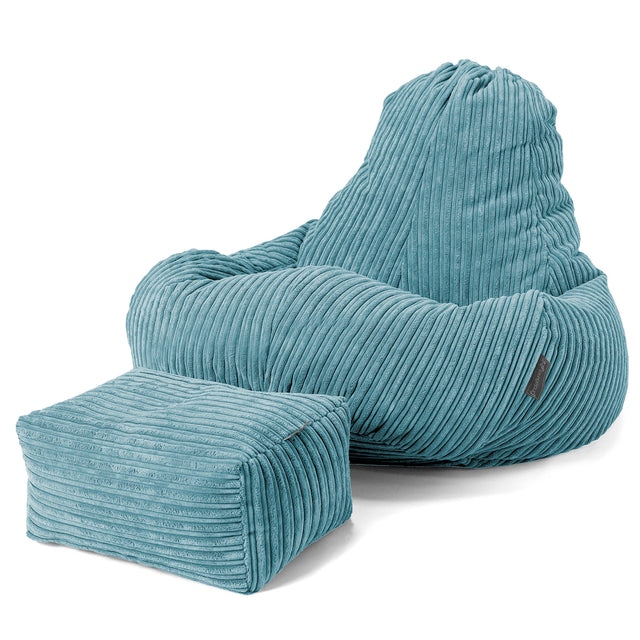 Ultra Lux Gaming Sitzsack - Cord Türkis 02
