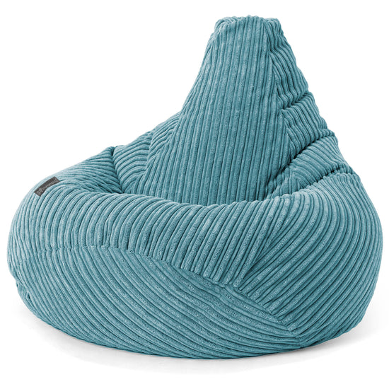 Gaming Sitzsack Sessel - Cord Türkis 02