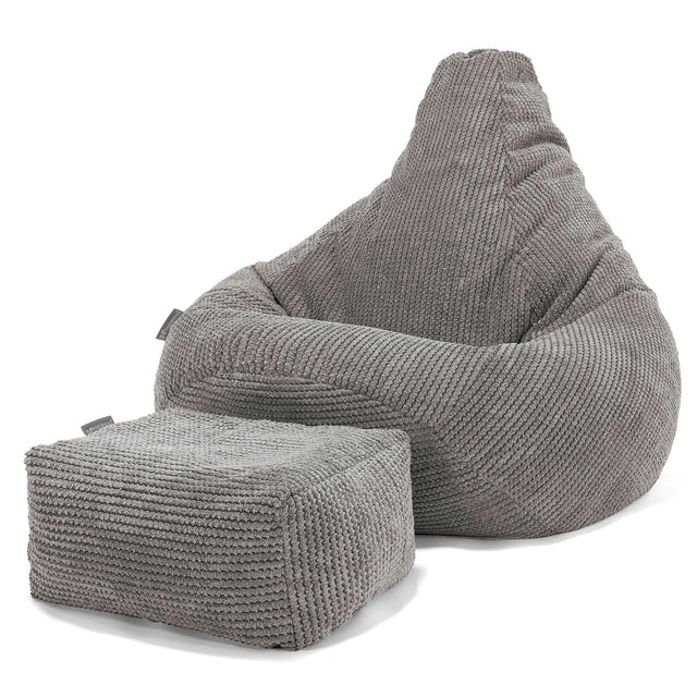 Gaming Sitzsack Sessel - Pom-Pom Anthrazit 01