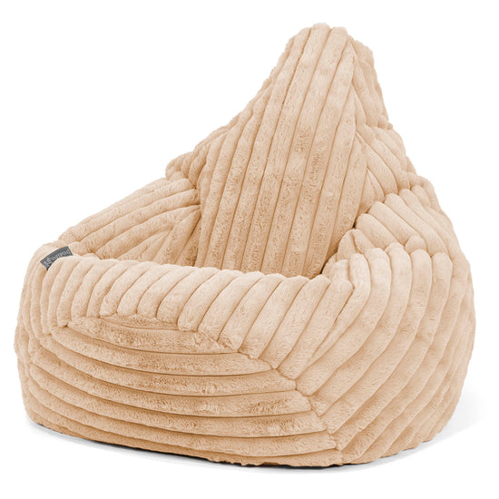 Gaming Sitzsack Sessel - Ultra Plüsch Cord Pfirsich 02
