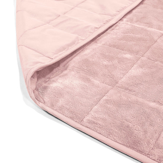 Gewichtsdecke für Erwachsene - Flanell-Fleece Blassrosa 02