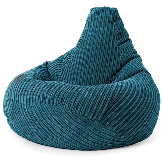 Kinder Gaming Sitzsack 6-14 Jahre - Cord Blaugrün 03