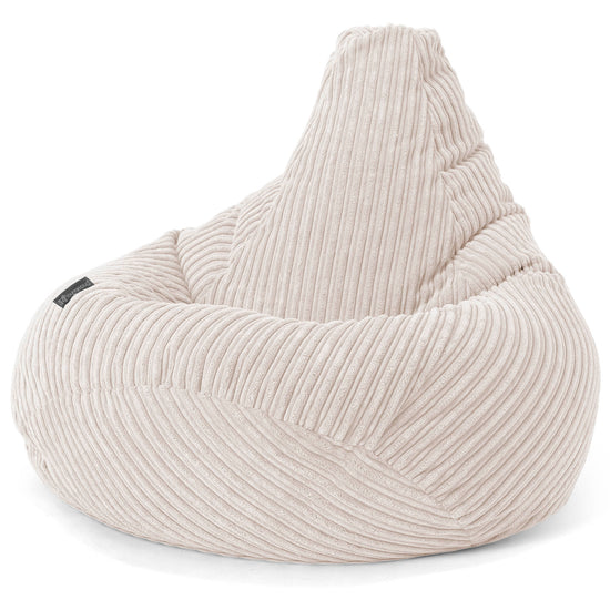 Kinder Gaming Sitzsack 6-14 Jahre - Cord Elfenbein 03