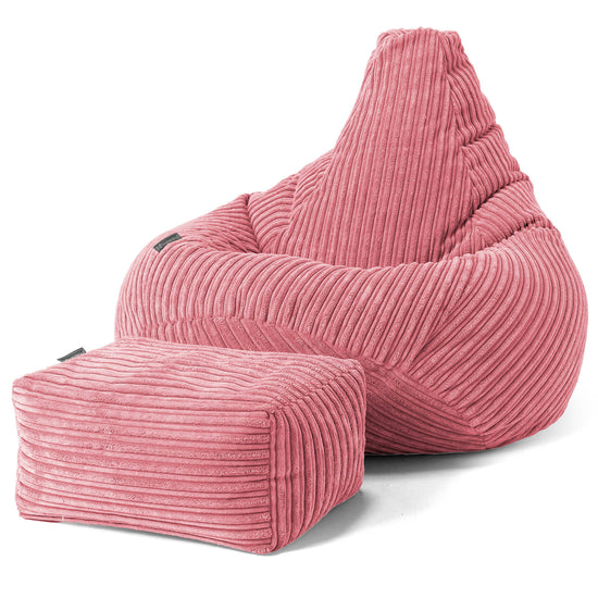 Kinder Gaming Sitzsack 6-14 Jahre - Cord Koralle 02