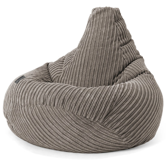 Kinder Gaming Sitzsack 6-14 Jahre - Cord Schiefergrau 03