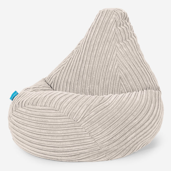 Kinder Gaming Sitzsack Sessel 1-5 Jahre - Cord Elfenbein 02