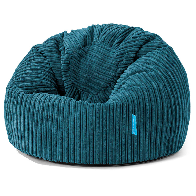 Klassicher Kindersessel Sitzsack 1-5 jahren - Cord Blaugrün 01