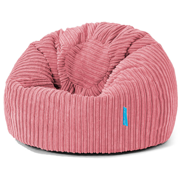 Klassicher Kindersessel Sitzsack 1-5 jahren - Cord Koralle 01