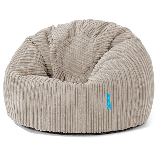 Klassicher Kindersessel Sitzsack 1-5 jahren - Cord Nerzfarben 01