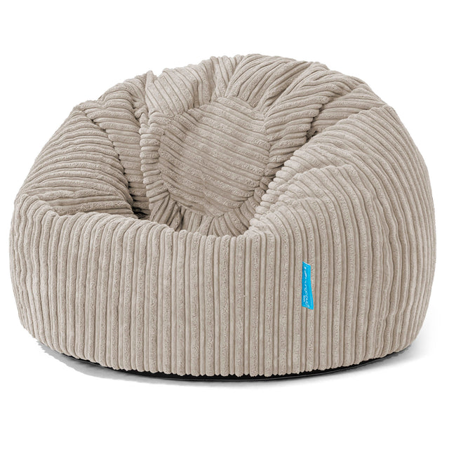 Klassicher Kindersessel Sitzsack 1-5 jahren - Cord Nerzfarben 01
