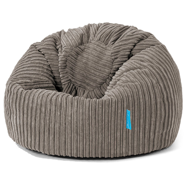 Klassicher Kindersessel Sitzsack 1-5 jahren - Cord Graphitgrau 01
