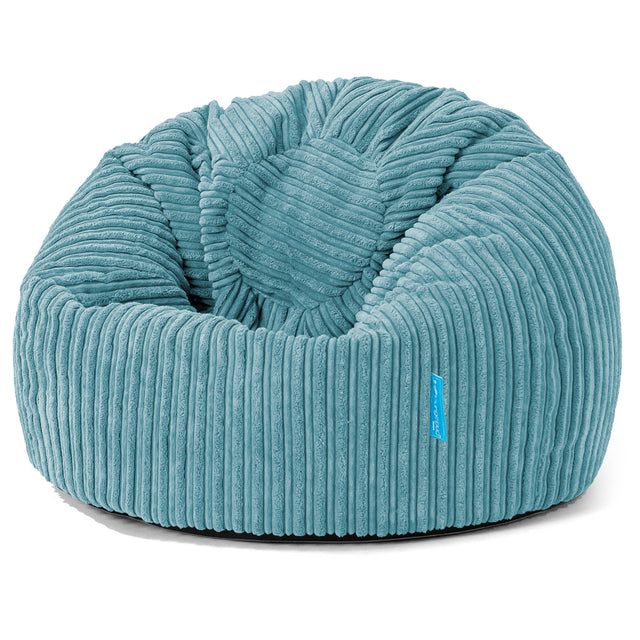 Klassicher Kindersessel Sitzsack 1-5 jahren - Cord Türkis 01