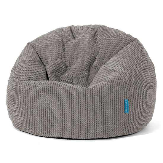 Klassicher Kindersessel Sitzsack 1-5 jahren - Pom-Pom Anthrazit 01