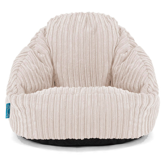 Bubble Kinder-Sitzsack Sessel 1-3 jahren - Cord Elfenbein 01