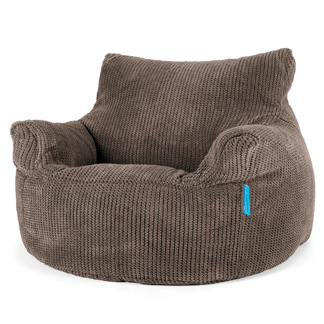 Kindersessel Sitzsack 3-8 jahren - Pom-Pom Schoko 01
