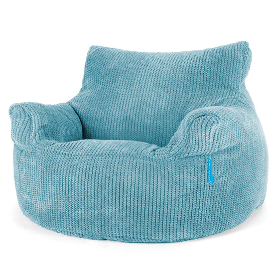 Kindersessel Sitzsack 3-8 jahren - Pom-Pom Türkis 01