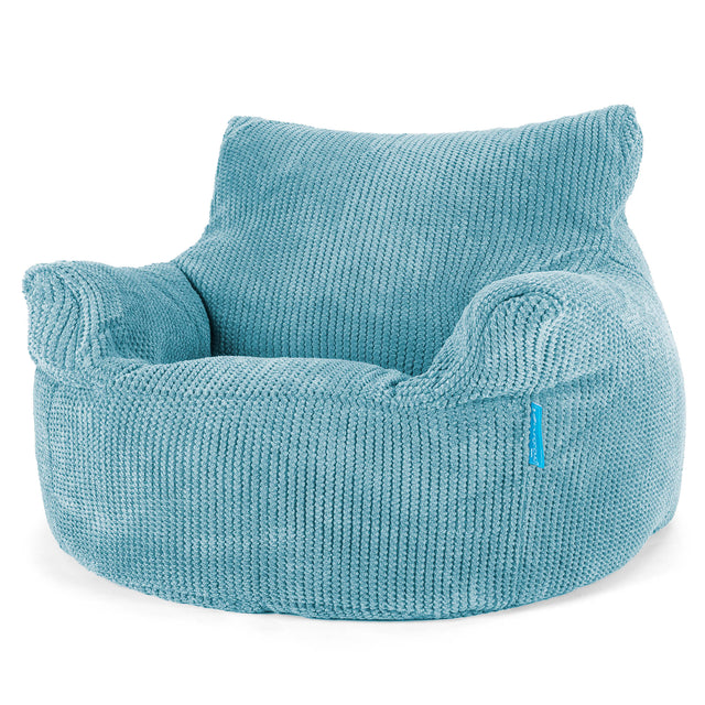 Kindersessel Sitzsack 3-8 jahren - Pom-Pom Türkis 01