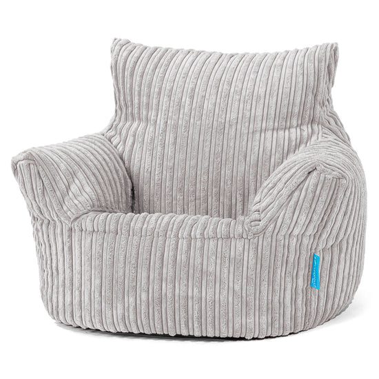 Klein Kindersessel Sitzsack 1-3 jahren - Cord Silbergrau 01