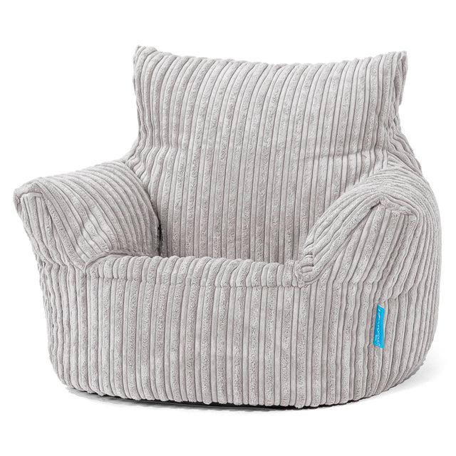 Klein Kindersessel Sitzsack 1-3 jahren - Cord Silbergrau 01