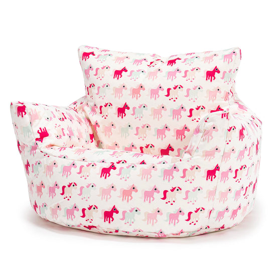 Klein Kindersessel Sitzsack 1-3 jahren - Druck Kleines Pony 01