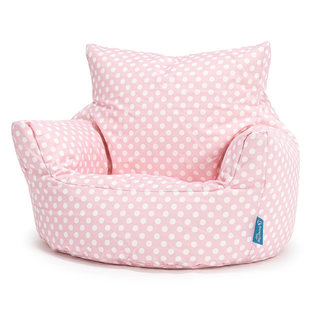 Klein Kindersessel Sitzsack 1-3 jahren - Druck Pink Getupft 01