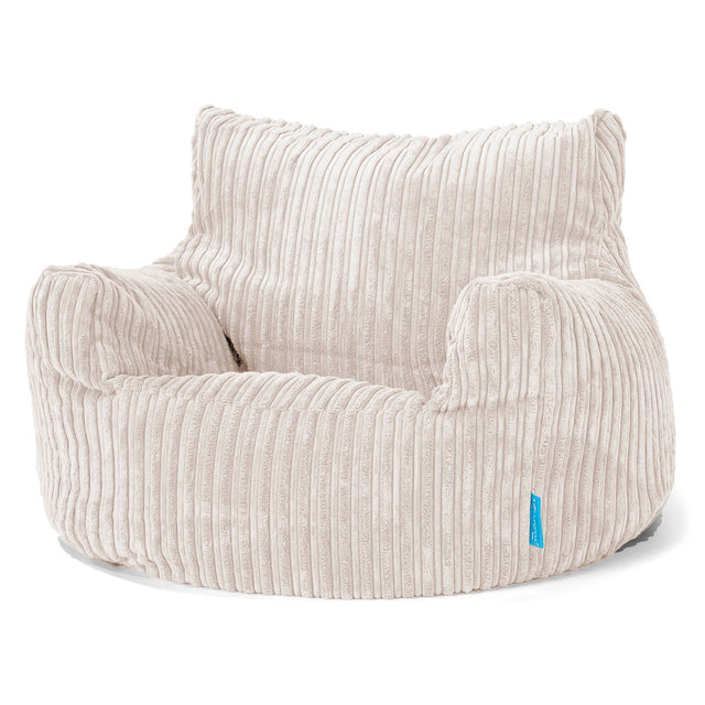 Kindersessel Sitzsack 3-8 jahren - Cord Elfenbein 01