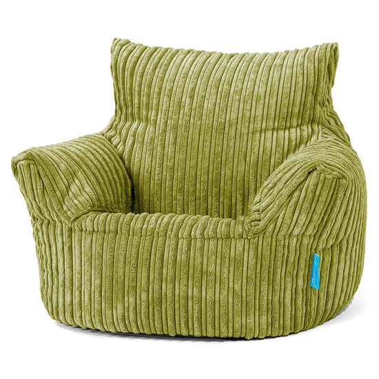 Klein Kindersessel Sitzsack 1-3 jahren - Cord Hellgrün 01