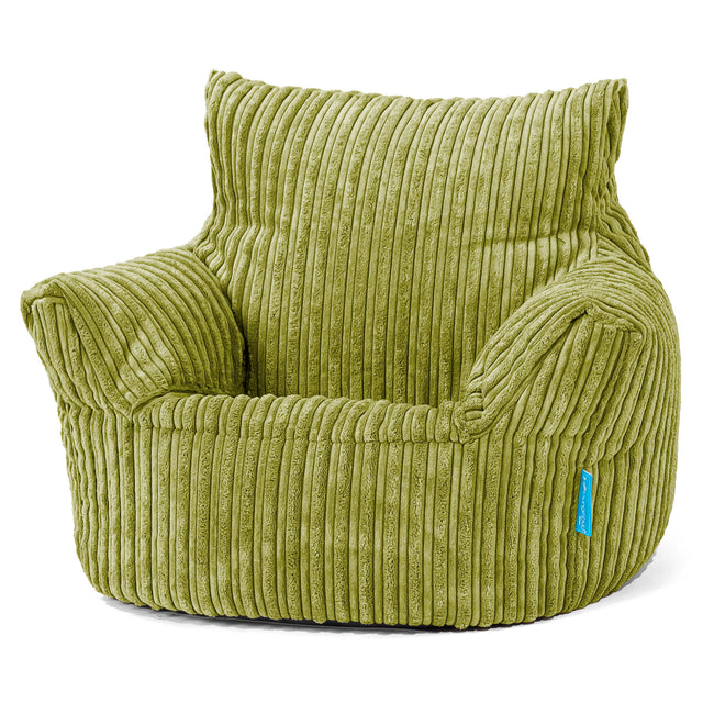Klein Kindersessel Sitzsack 1-3 jahren - Cord Hellgrün 01
