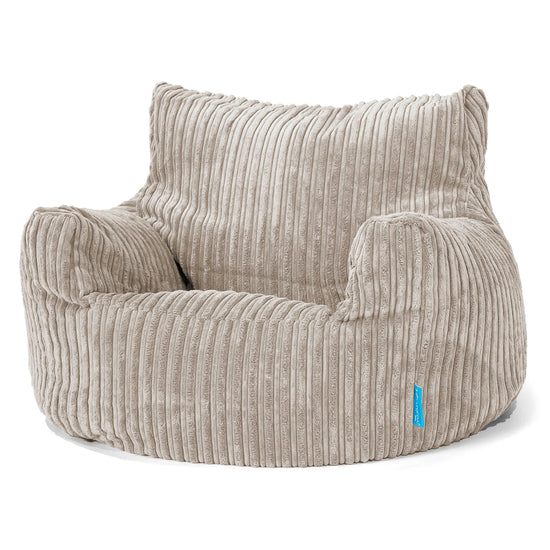 Kindersessel Sitzsack 3-8 jahren - Cord Nerzfarben 01