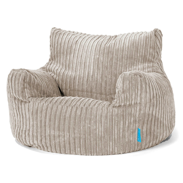 Kindersessel Sitzsack 3-8 jahren - Cord Nerzfarben 01