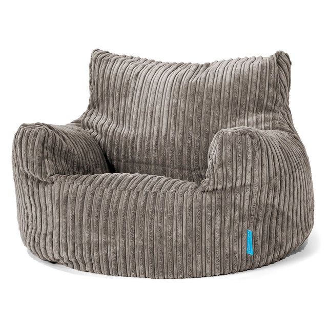Kindersessel Sitzsack 3-8 jahren - Cord Schiefergrau 01