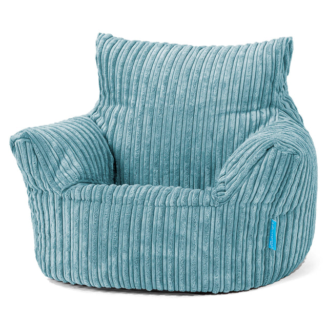Klein Kindersessel Sitzsack 1-3 jahren - Cord Türkis 01