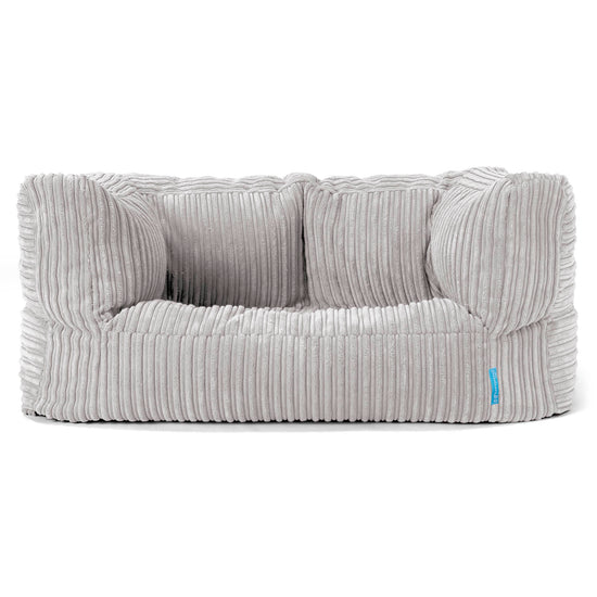 Kindersofa Albert 2-6 jahren - Cord Silbergrau 01