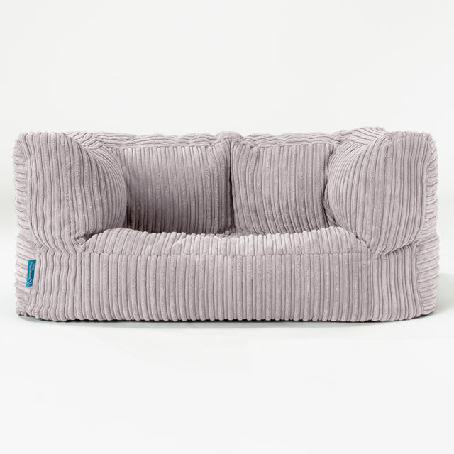 Kindersofa Albert 2-6 jahren - Cord Silbergrau 01