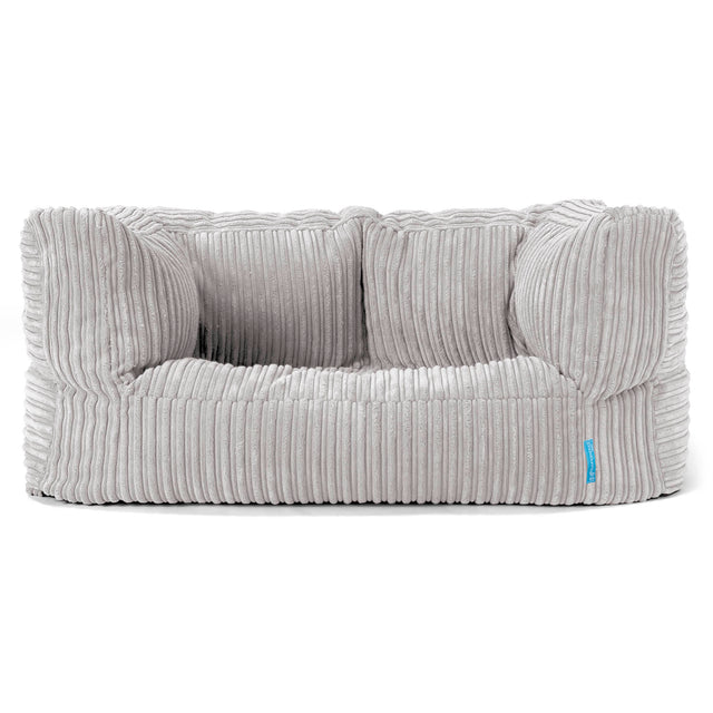 Kindersofa Albert 2-6 jahren - Cord Silbergrau 01