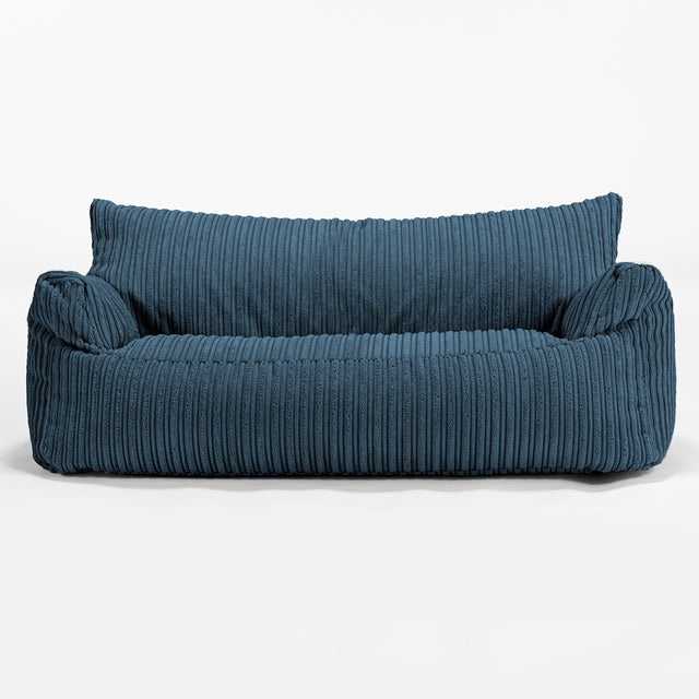 Josephine Sitzsack Sofa für Kinder 1-5 Jahre - Cord Marineblau 01