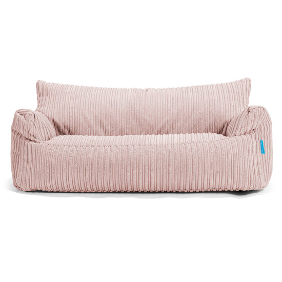 Josephine Sitzsack Sofa für Kinder 1-5 Jahre - Cord Rosa 01