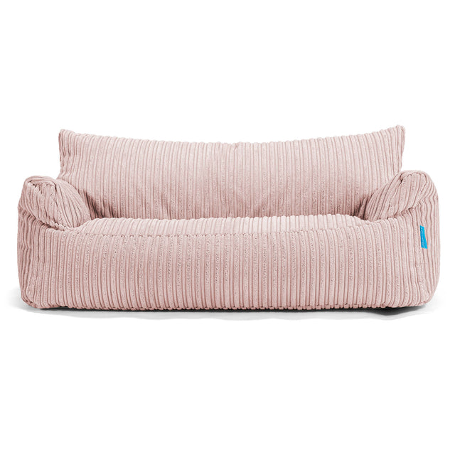 Josephine Sitzsack Sofa für Kinder 1-5 Jahre - Cord Rosa 01