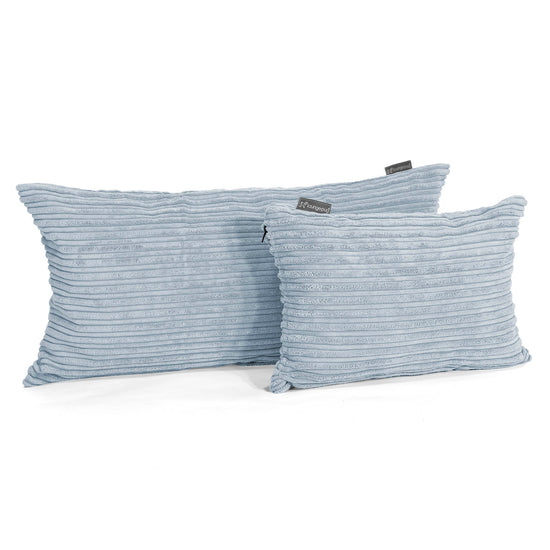 Kissen 35 x 50cm - Cord Baby Blau 03
