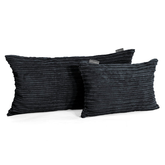 Kissen 35 x 50cm - Cord Schwarz 03
