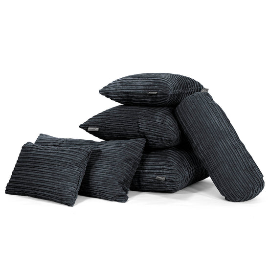 Kissen 35 x 50cm - Cord Schwarz 04