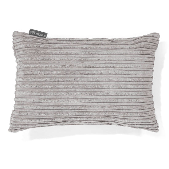 Dekokissen / Sofa Kissenbezug 35 x 50cm - Cord Silber 01
