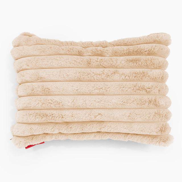 Dekokissen / Sofa Kissenbezug 35 x 50cm - Ultra Plüsch Cord Pfirsich 01