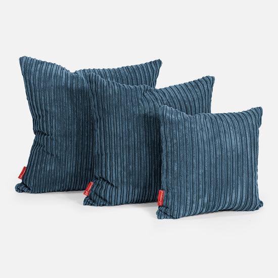 Kissen 47 x 47cm - Cord Marineblau 02