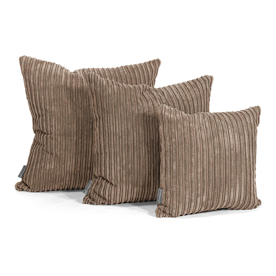Kissen 47 x 47cm - Cord Mocca 02