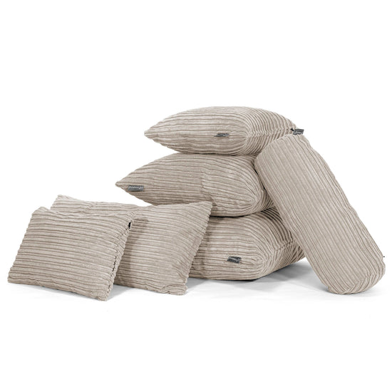 Kissen 47 x 47cm - Cord Nerzfarben 04