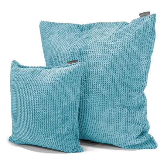 Kissen 47 x 47cm - Pom-Pom Türkis 02
