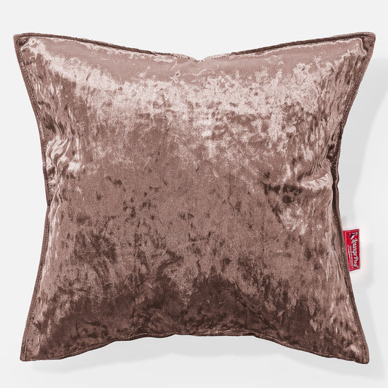 Extra Große Kissen 70 x 70cm - Retro-Samt Trüffel 01