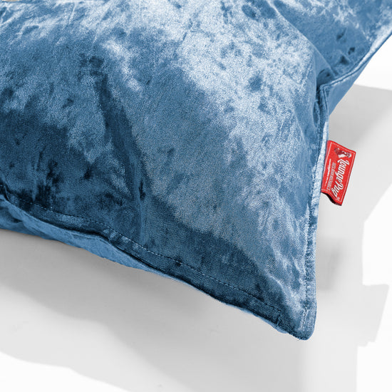 Extra Große Kissen 70 x 70cm - Retro-Samt Türkis 02