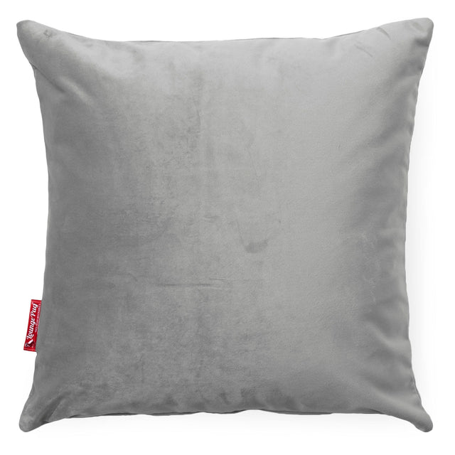 Kissen 47 x 47cm - Samt Silber 01